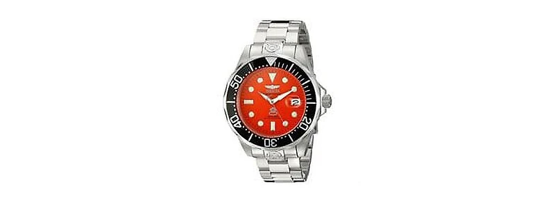 Invicta Men's 4186 Pro Diver Automatic 3 Hand Orange Dial Watch