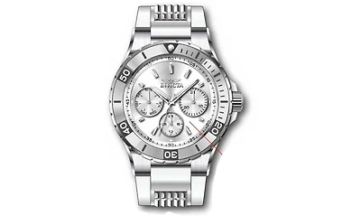 Invicta Women's 37315 Aviator Quartz Chronograph Silver Dial Watch