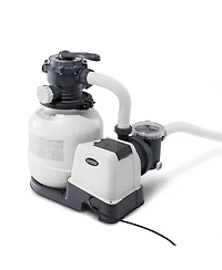 Intex ZX100 Automatic Pressure Side Pool Cleaner with Pool Sand Filter Pump