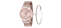 Invicta Women's 48331 Wildflower Quartz 3 Hand Rose Gold Dial Watch