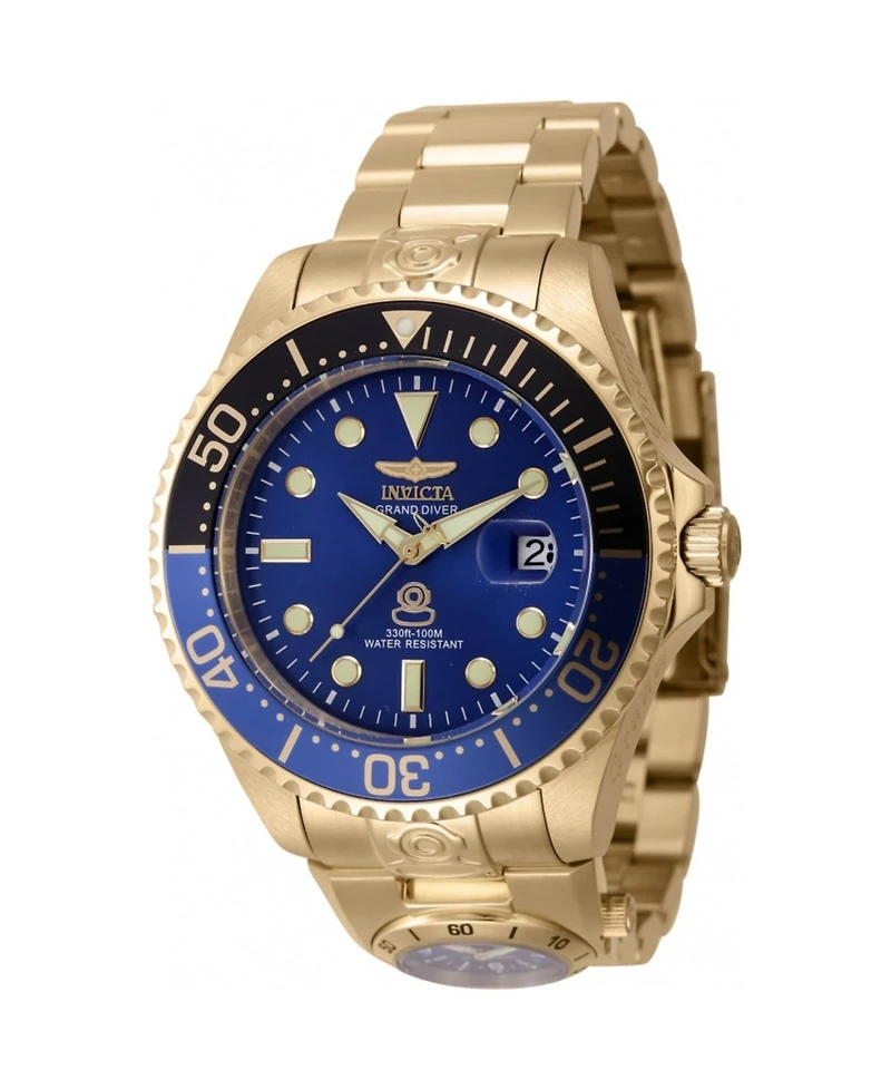 Invicta Men's 45819 Pro Diver Automatic 3 Hand Blue Dial Watch