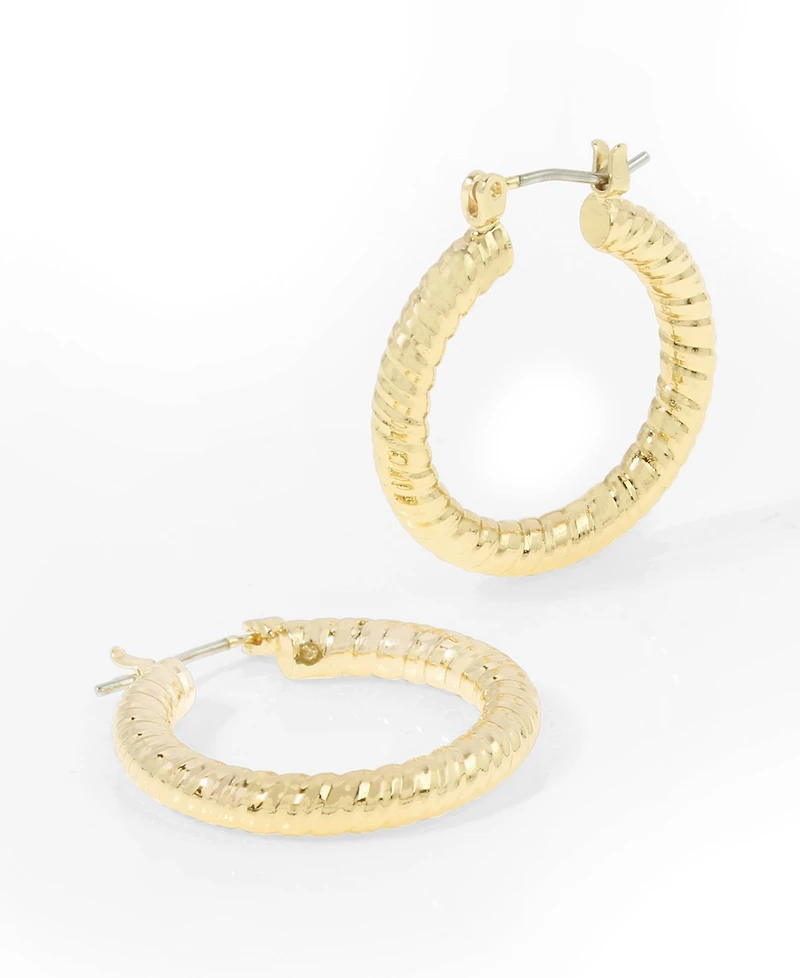 Robert Lee Morris Soho Textured Hoop Earrings