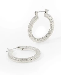 Robert Lee Morris Soho Textured Hoop Earrings