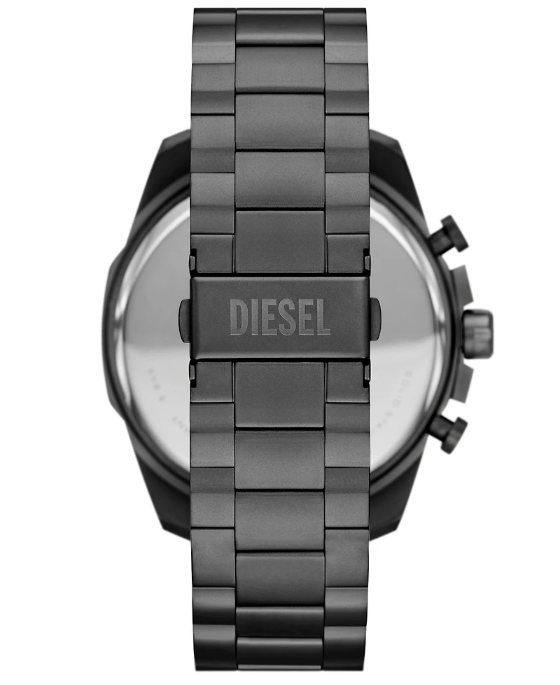 Diesel Men's Mega Chief Slim Quartz Chronograph Gray Stainless Steel Watch, 48mm