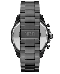 Diesel Men's Mega Chief Slim Quartz Chronograph Gray Stainless Steel Watch, 48mm