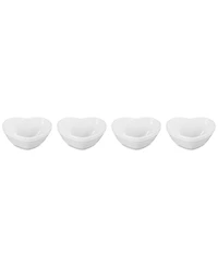 Le Creuset Stoneware Heart Mini Bowls, Set of 4