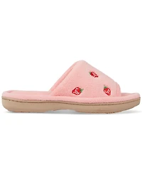 Isotoner Signature Women's Embroidered Fruit Slide Slippers