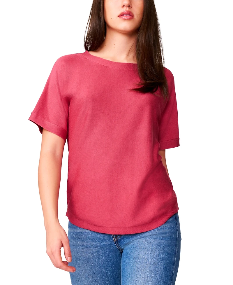 Melissa Paige Women's Button-Back Dolman-Sleeve Sweater