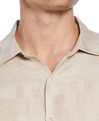 Cubavera Men's Textured Linen Blend Button-Down Shirt