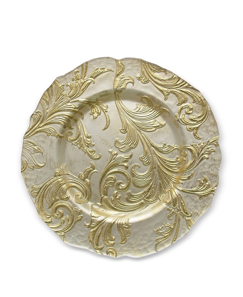 American Atelier Vanessa Charger Plate 13", Set of 4