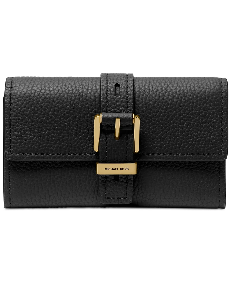 Michael Kors Nolita Flap Trifold Leather Wallet