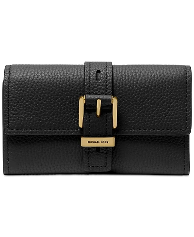 Michael Kors Nolita Flap Trifold Leather Wallet