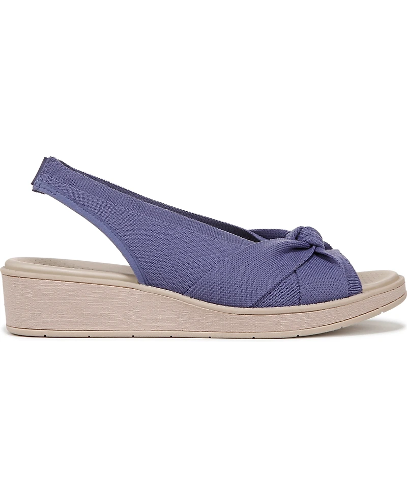 LifeStride Women's Bell Washable Slingback Wedge Sandals