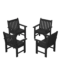 WestinTrends Outdoor Patio Hdpe Adirondack Dining Arm Chairs (Set of