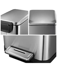 gaomon 50 L / 13 Gal Hands-Free Stainless Steel Commercial/Kitchen Step Trash Can