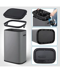 gaomon Automatic Trash Can with Lid,13 Gallon Smart Trash Can, 50L Motion Sensor Trash Can
