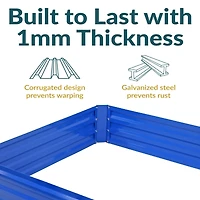 Galvanized Rectangle Raised Garden Bed