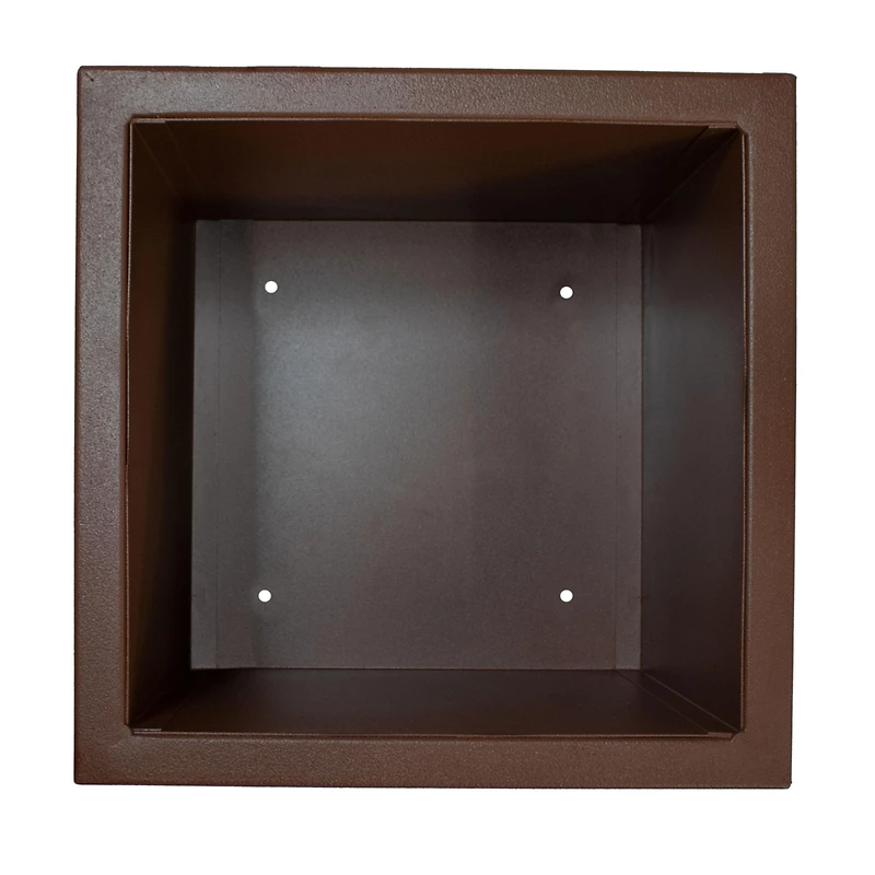 Modern Simplicity 8.25" Square Cold-Rolled Steel Outdoor Elevated Planter
