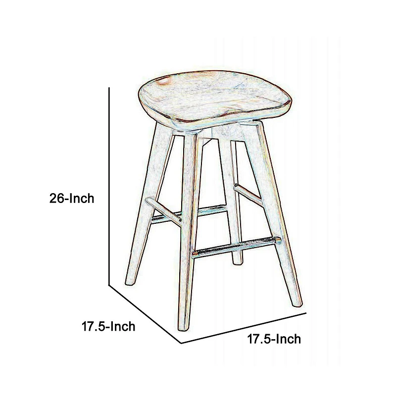 Slickblue Swivel Counter Stool – Adjustable Height and Modern Design for Kitchen & Dining