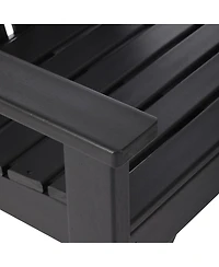 WestinTrends Outdoor Patio Hdpe Adirondack Dining Arm Chair