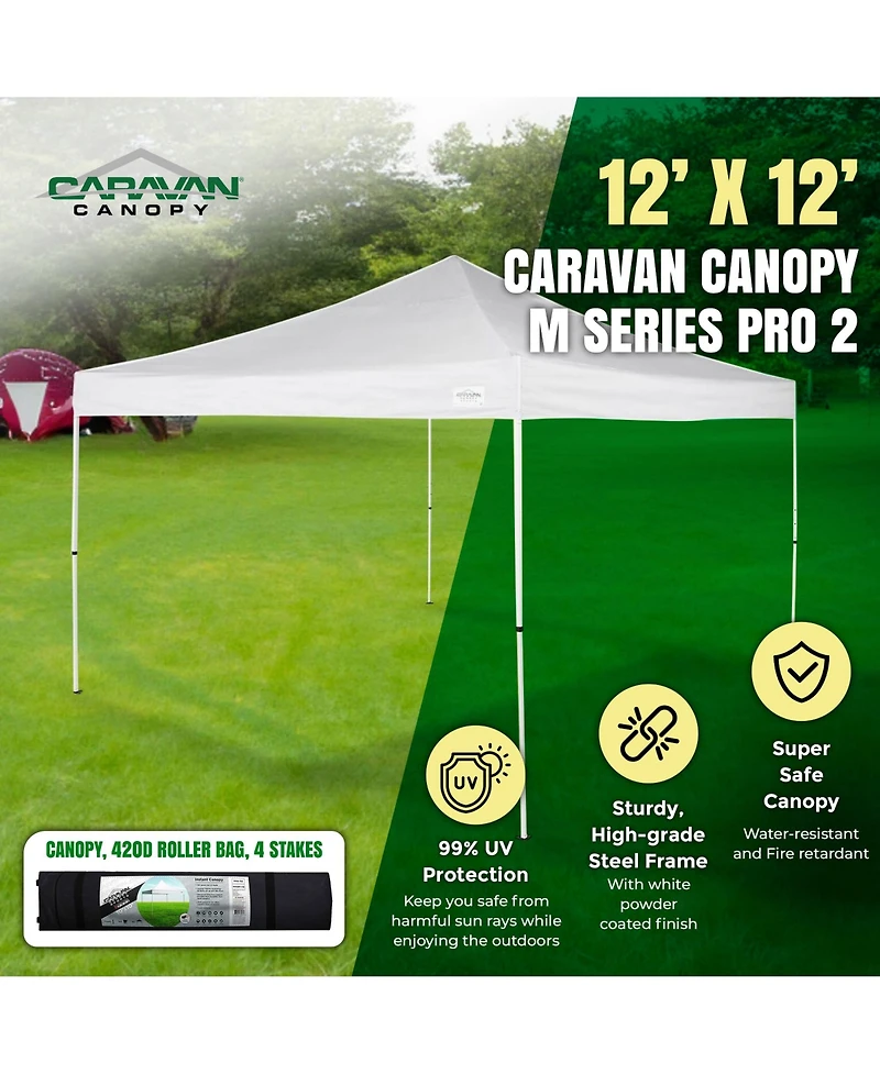 Caravan Canopy CVAN21208100010 M Series Pro 2 12 x 12 Foot Straight Leg Canopy