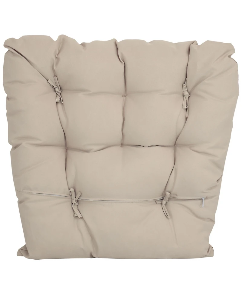 Outdoor Replacement Caroline Hanging Egg Chair Cushion and Headrest Pillow Set - 2pc