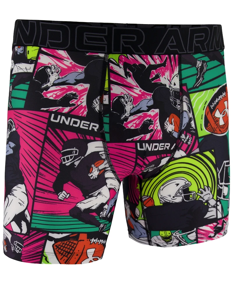 Under Armour Men's Performance Tech Mesh Graphic 6" Boxer Briefs
