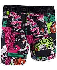 Under Armour Men's Performance Tech Mesh Graphic 6" Boxer Briefs