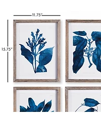 Napa Home & Garden Indigo Botanicals Set of 4
