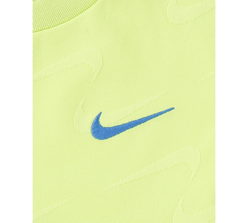 Nike Baby Girls Swoosh Motion Jacquard Jersey Jumpsuit