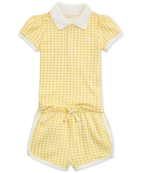 Polo Ralph Lauren Baby Girls Gingham Shirt & Shorts Set