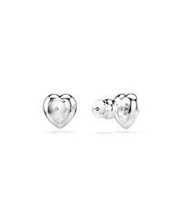 Swarovski Ariana Grande x Swarovski Rhodium Plated Heart Mixed Cuts Stud Earrings