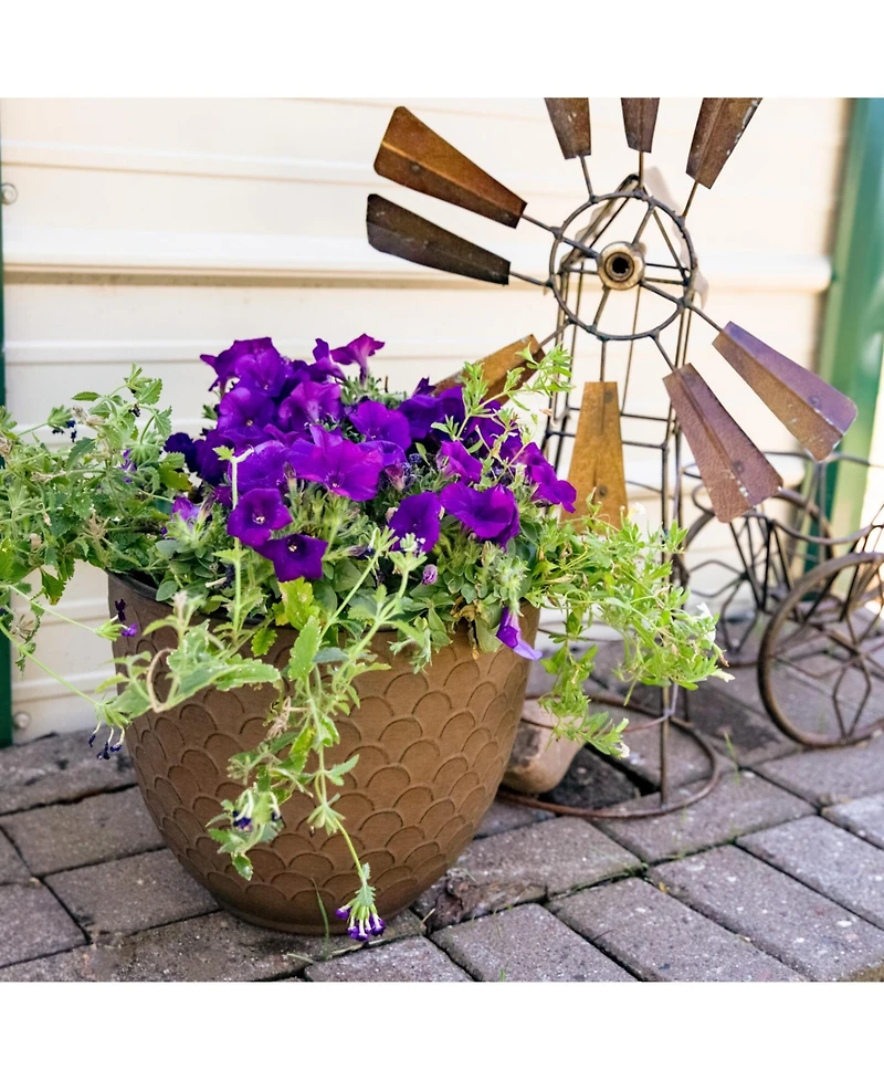 Macetero de metal para exteriores Dinah