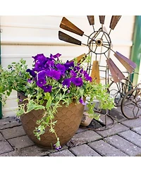 Macetero de metal para exteriores Dinah