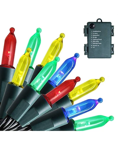 Twinkle Star Led Battery Operated Christmas Lights with 8 Lighting Modes for Decoration