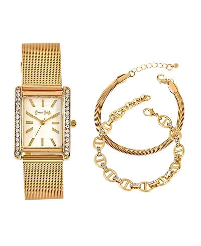 Jessica Carlyle Women's Gold Tone Metal Alloy Analog Watch