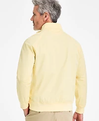 Club Room Men's Cotton-Blend Harrington Mock-Neck Jacket, Exclusively at Macy's