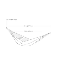Outdoor Polyester Double Jacquard Hammock