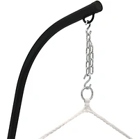 Large Tufted Victorian Hammock Chair Swing with C-Stand - 300 lb Weight Capacity