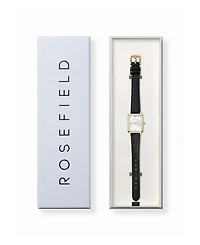 Rosefield Octagon Xs Women's Black Leather Watch 24mm