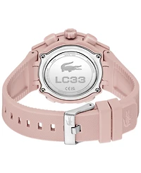 Lacoste Women's LC33 Pink Silicone Strap Watch, 40mm