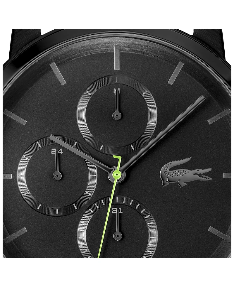Lacoste Men's Replay Ionic Plated Black Stainless Steel Mesh Bracelet Watch, 44mm