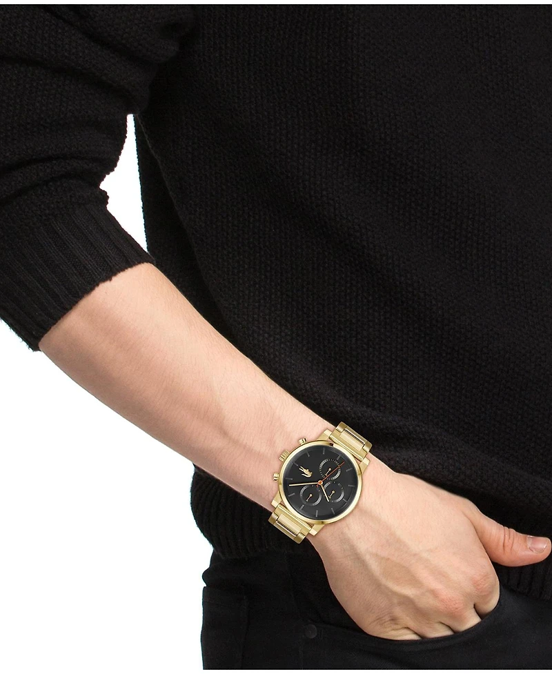 Lacoste Men's Replay Gold Tone Stainless Steel Bracelet Watch, 44mm