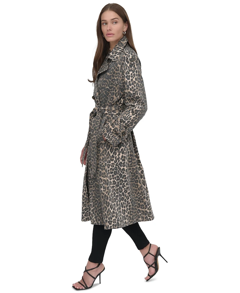 Dkny Women's Belted Double-Breasted Trench Coat