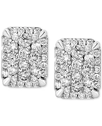 Diamond Cluster Stud Earrings (1/2 ct. t.w.) in 14k Gold