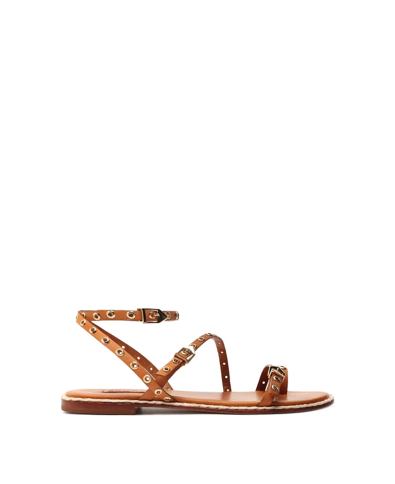 Schutz Women's Annete Round Toe Flat Sandals