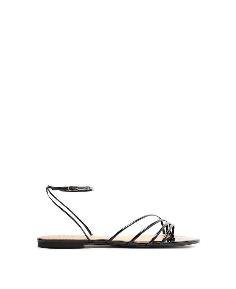 Schutz Women's Inez3 Round Toe Flat Sandals