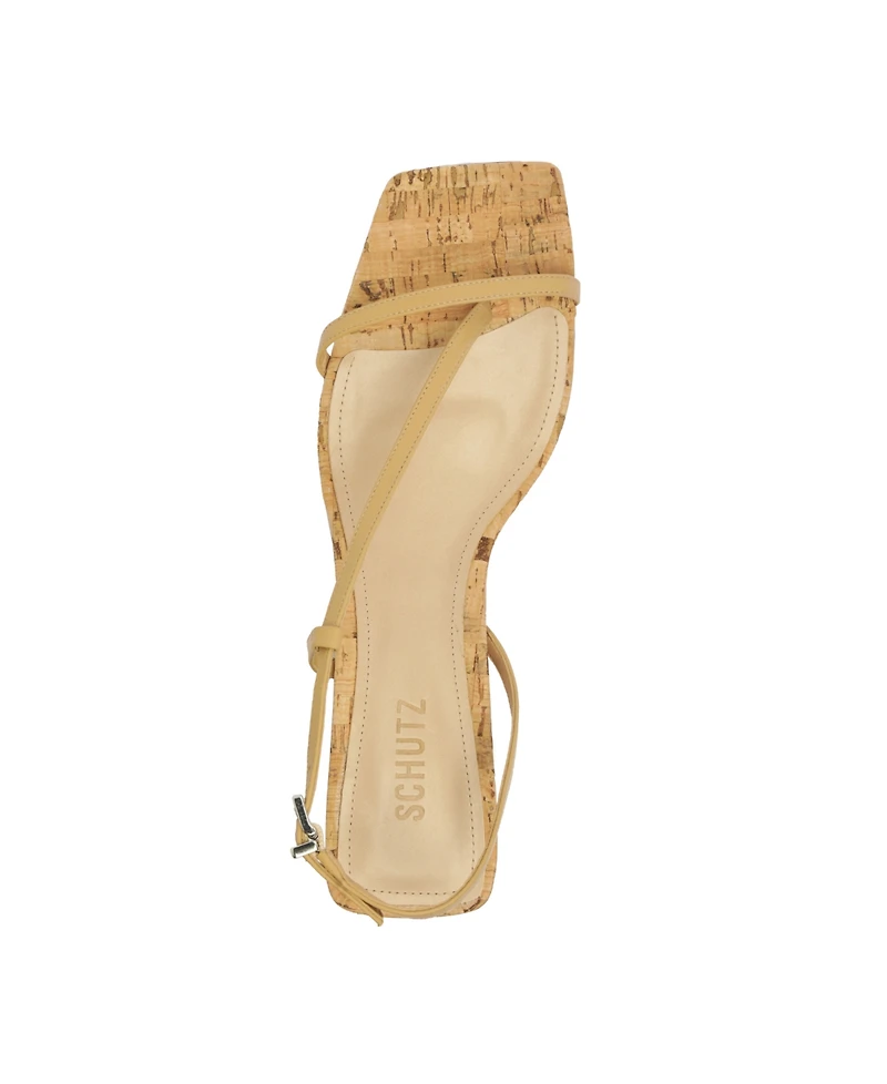 Schutz Women's Heloise Mid Block Heel Dress Sandals