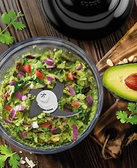 Tzumi Puree 8.5-Cup Food Processor with Stainless Steel Blades, Black
