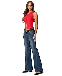 Edikted Women's Basel Button Up Tank Top